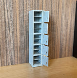 1:12 Scale Miniature Cube Lockers , Work Place Lockers with 5 Storage Space , Storage Locker , Locker Cabinet (plastic) - D028