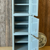 1:12 Scale Miniature Cube Lockers , Work Place Lockers with 5 Storage Space , Storage Locker , Locker Cabinet (plastic) - D028