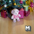 Dollhouse Supplies Miniature Puppy , Young Baby Dog with Shirt 1-1/4" Tall (flocked skin) - G048