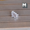 1:12 Scale Miniature Metal Christmas Tree Cookie Cutter, 9/16 inch tall, DIY Dollhouse Supply