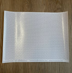 1:12 Scale Miniature White Subway Tile Embossed Wallpaper with Gray Grout, 16-5/16 x 12-1/2 inch, DIY Dollhouse Supply