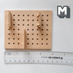 1:12 Scale Miniature Pegboard with Shelves and S Hook Hangers, Unpainted Requires Assembly, 3-15/16 inch wide, DIY Dollhouse Supply