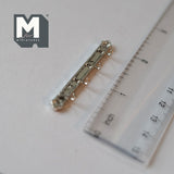 Dollhouse Supplies Metal Key Rack Miniature Entryway Rack , Miniature Hanger Rack , Wall Rack (silver) - D042
