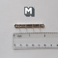 1:12 Scale Miniature Metal Key Rack, Entryway Hanger Rack, Wall Rack, Requires Mounting, 1-9/16 inch long, Dollhouse Craft Supply (silver)
