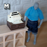 Dollhouse Supplies Miniature Victorian Style Cash Register , 1:12 Scale Shop Till (cast resin) - C093