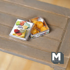 1:12 Scale Miniature Butter Cookie Tin, 7 Cookies, 13/16 inch dia., DIY Dollhouse Supply