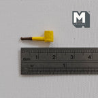 Miniatura a escala 1:12 de pipa de mazorca, 3/4 inch de largo, suministros DIY para casa de muñecas (metal)