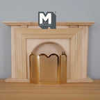 1:12 Dollhouse Supplies Miniature Brass Fireplace Screen - F017