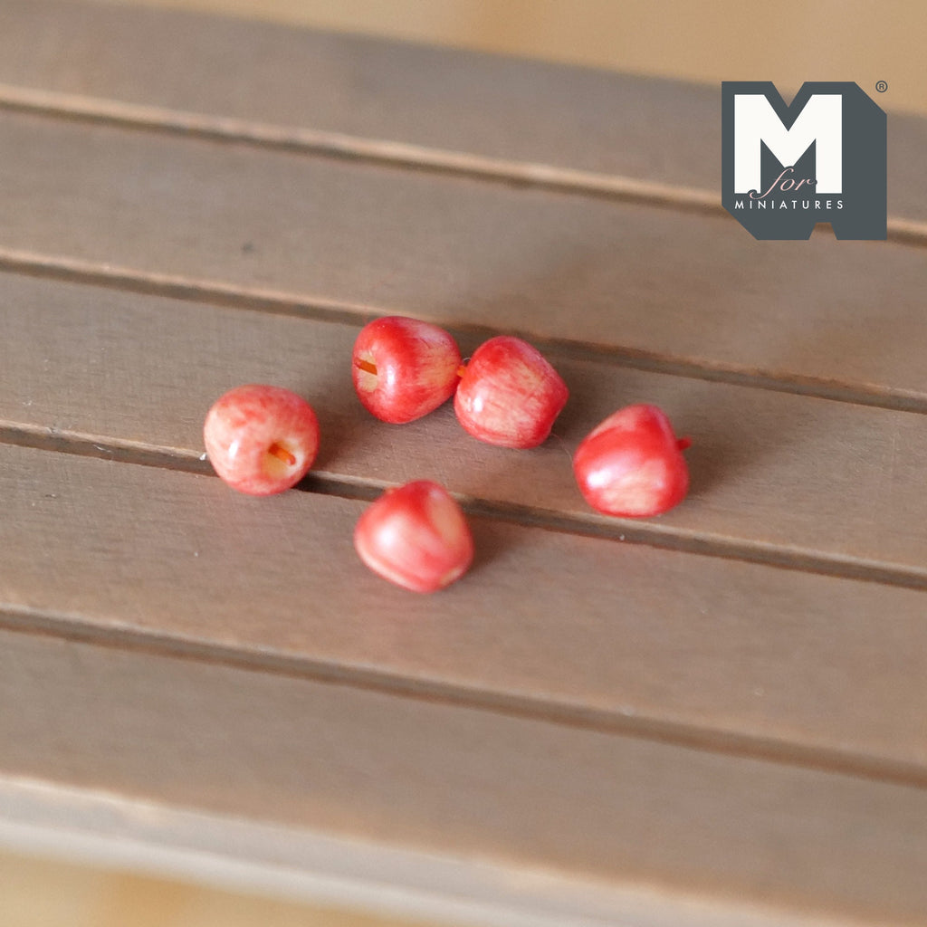 1:12 Dollhouse Miniature fruit 5 x apple - D059