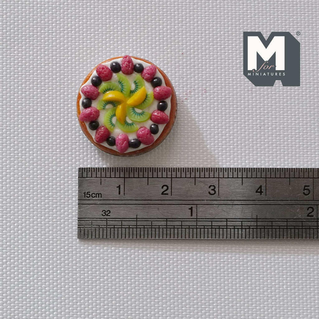 Miniature Fruit Pie 1:12 Scale Dollhouse Baked Pie - E018