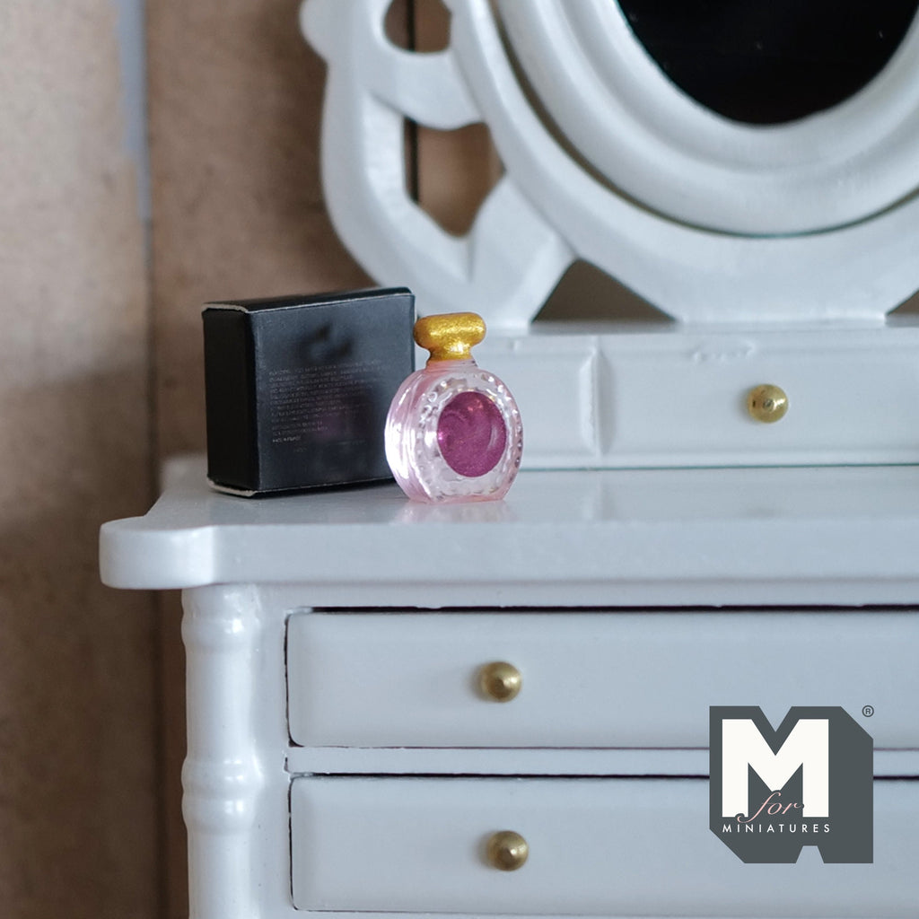Dollhouse Supplies Miniature Fragrance Bottle Perfume Box Set of 2 F024