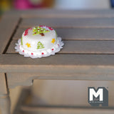 1:12 scale Dollhouse Supplies miniature Christmas Cake - E013