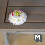 1:12 scale Dollhouse Supplies miniature Christmas Cake - E013