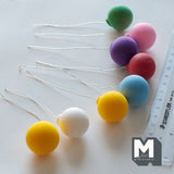 Dollhouse Miniature Balloons 1:12 Scale Large Size Rainbow Balloons Set of 8 (foam) - F014