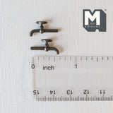 1:12 Dollhouse Faucet Miniature Single Handle Tap Spigot Set of 2 (metal) (bronze) - C066