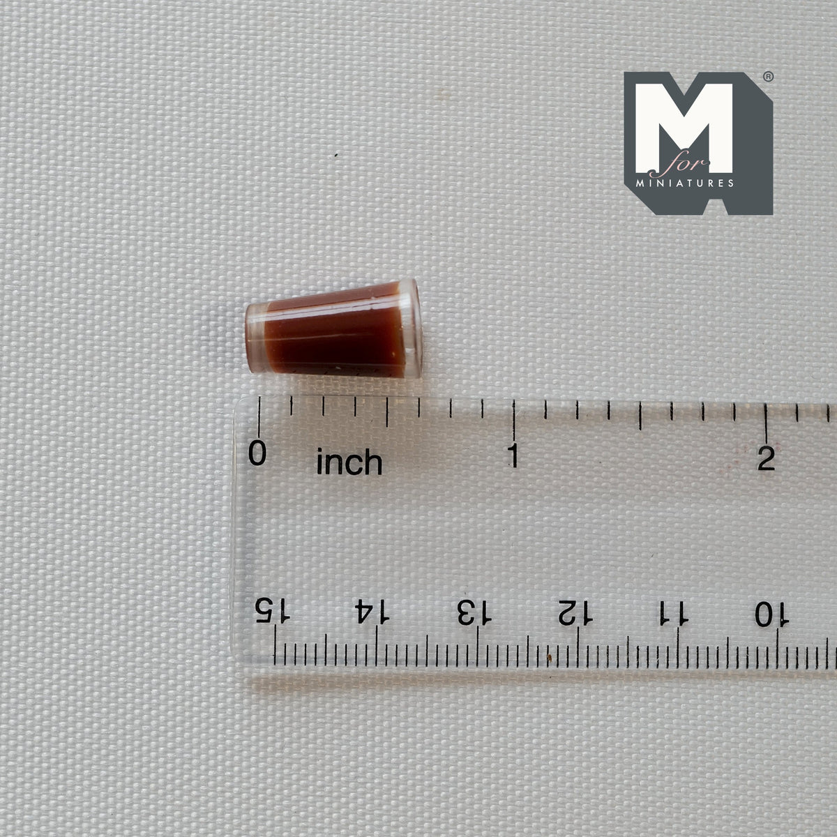 1:12 Scale Miniature Iced Chocolate in Tall Glass, 5/8 inch tall, DIY Dollhouse Supply