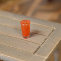 Miniature Fruit Punch on Ice , 1:12 Scale Dollhouse Beverage Strawberry Juice Fruit Juice - E086