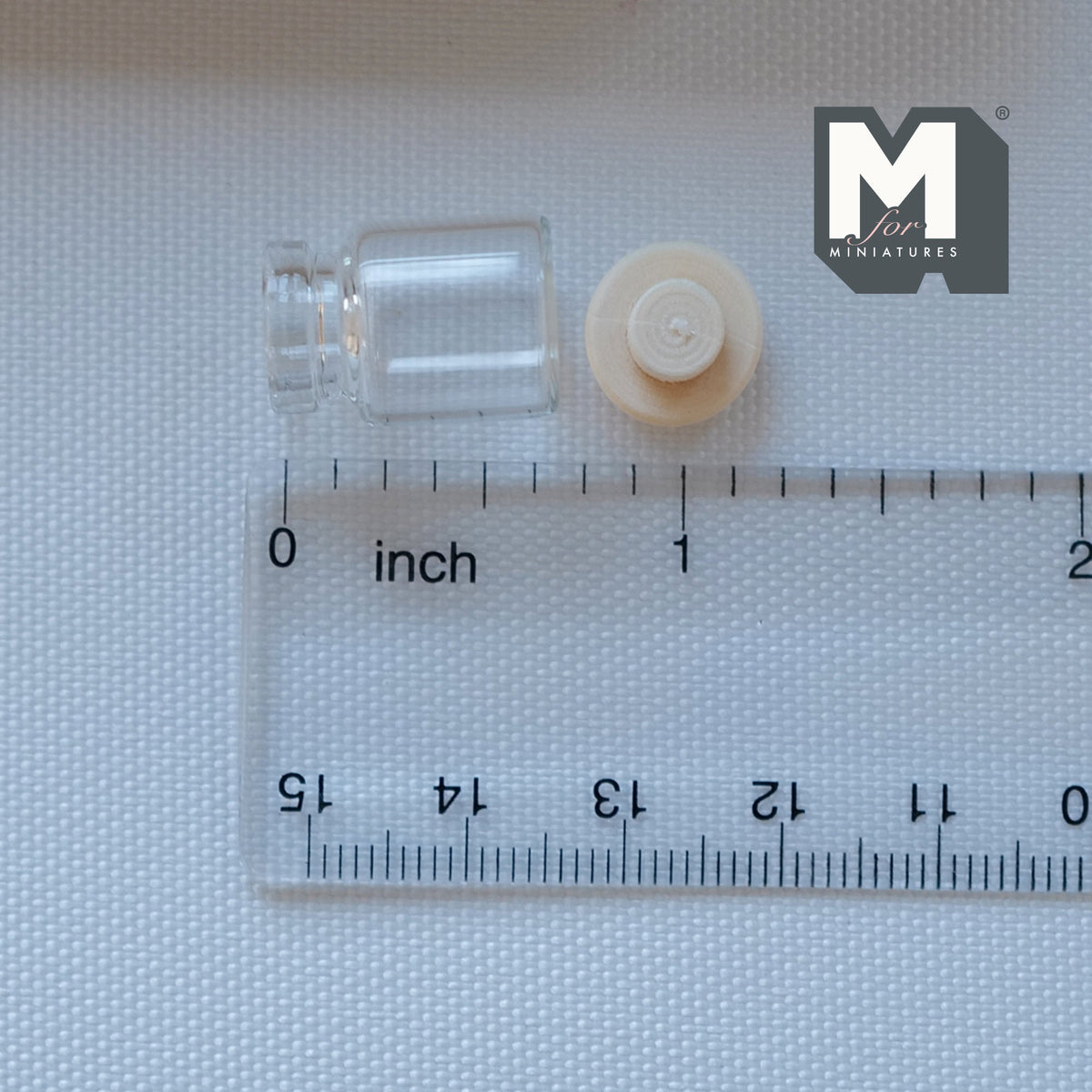 1:12 Scale Miniature Glass Jars with Wood Lids, Set of 4, 7/8 inch tall, DIY Dollhouse Supply