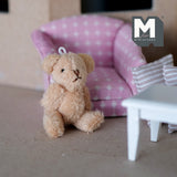 1:12 Dollhouse Supplies miniature plush bear doll with adjustable arms and legs - G037