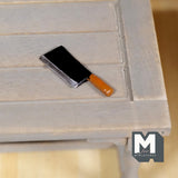 Miniature Cleaver Knife 1:12 Scale Dollhouse Supplies Kitchen Butcher Knife Decoration - F074