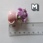 Flores de Lilás em Miniatura à Escala 1:12 em Vaso Jarro, 1-9/16 polegadas de altura, Acessório DIY para Casa de Bonecas (rosa)