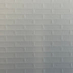 1:12 Scale Miniature White Subway Tile Embossed Wallpaper with Gray Grout, 16-5/16 x 12-1/2 inch, DIY Dollhouse Supply