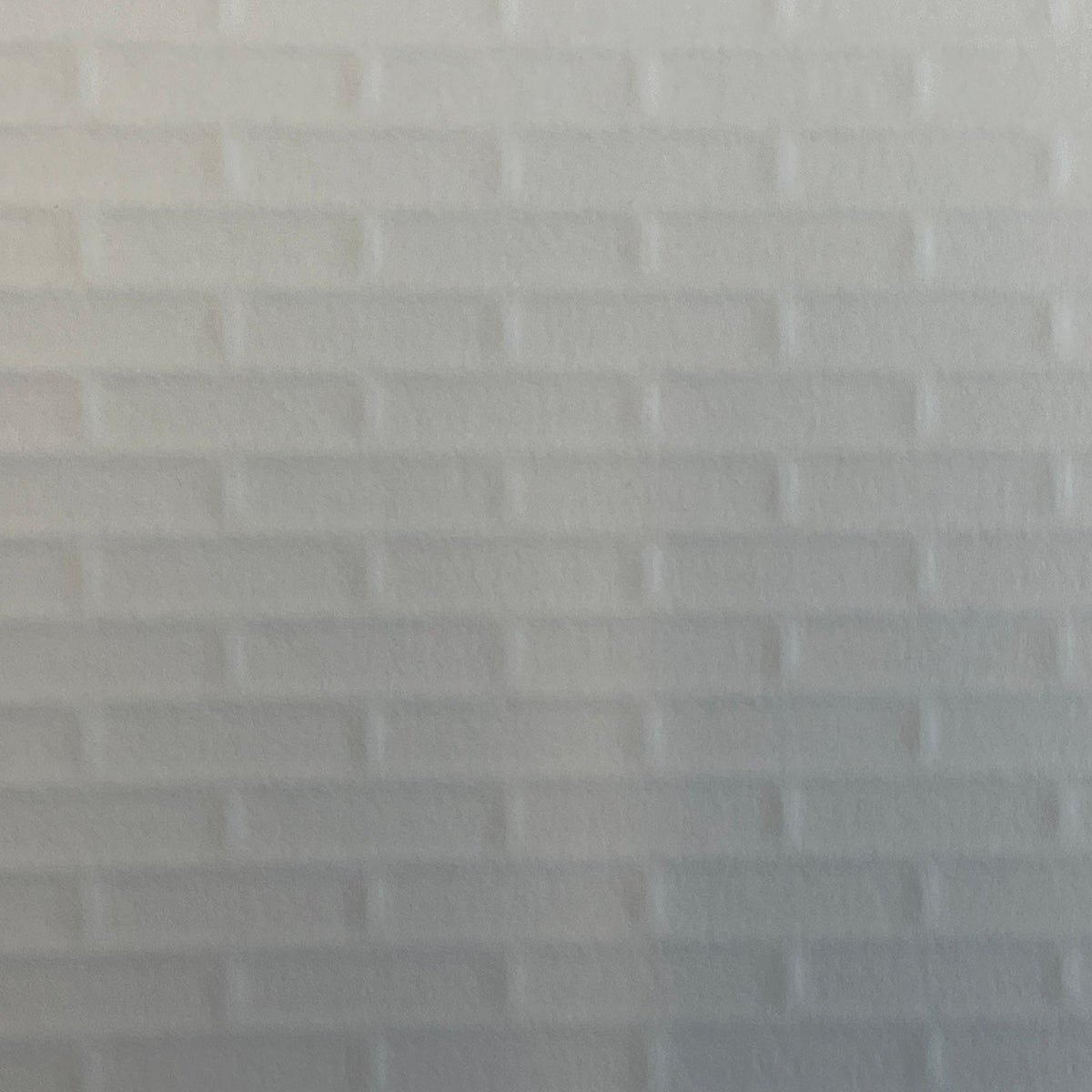 1:12 Scale Miniature White Subway Tile Embossed Wallpaper with Gray Grout, 16-5/16 x 12-1/2 inch, DIY Dollhouse Supply