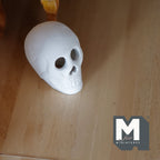 Dollhouse Miniature Ceramic Halloween Skull (unglazed) - B084