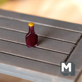 Dollhouse Supplies Miniature 1:12 BBQ Sauce Dressing Bottle - E019