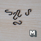 1:12 Scale Miniature Pegboard with Shelves and S Hook Hangers, Unpainted Requires Assembly, 3-15/16 inch wide, DIY Dollhouse Supply