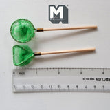 Miniature Fishnet Set of 2 , 1:12 Scale Fishing Net Dollhouse Outdoor Sport Decoration (green) - E074