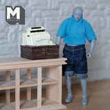 Dollhouse Supplies Miniature Victorian Style Cash Register , 1:12 Scale Shop Till (cast resin) - C093