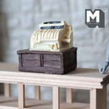 Dollhouse Supplies Miniature Victorian Style Cash Register , 1:12 Scale Shop Till (cast resin) - C093