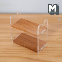 Acrylic Miniature Cake Shelf 1:12 Scale Dollhouse 2 Tier Shelves - C021