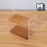 Acrylic Miniature Cake Shelf 1:12 Scale Dollhouse 2 Tier Shelves - C021