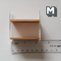 Acrylic Miniature Cake Shelf 1:12 Scale Dollhouse 2 Tier Shelves - C021