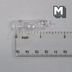 Miniatura in scala 1:12 decanter da vino in vetro con tappo a sfera, alto 1-3/8 inch, accessori fai da te per casa delle bambole (trasparente) (A23)