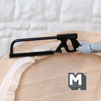 1:12 Scale Miniature Metal Hacksaws, Set of 2, 2-1/8 inch long, DIY Dollhouse Supply (black)
