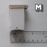 Miniature Step On Trash Can 1:12 Scale Dollhouse Supplies Foot Pedal Bin , Hands Free Waste Bin  (light grey) - G009