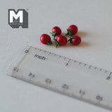 Miniature Tomato 1:12 Scale Dollhouse Tomatoes Set of 5 - E033