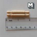 Rouleaux à pâtisserie miniatures en bois, échelle 1:12, lot de 2, longueur 4,9 cm, fournitures pour maison de poupée DIY