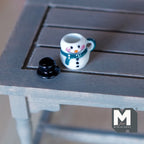 1:12 scale Dollhouse Supplies Miniature Christmas Snowman Mug, Dolls House hot drink, miniature cup - G071