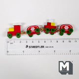 Dollhouse miniature train toy dolls house hand made wooden train 1:12 scale miniature (red) - D051