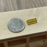Dollhouse Miniature Gold Bar EACH 9/16" long, Price only include ONE bar - F097