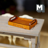 1:12 Dollhouse Supplies Miniature Wooden Tray - F068