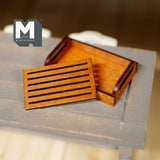 1:12 Dollhouse Supplies Miniature Wooden Tray - F068