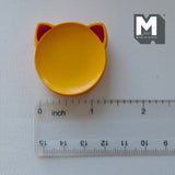 Miniature Cat Face Dining Plates 1:12 Scale Dollhouse Supplies Tableware Set of 4 , 1-3/8"(Dia.)  - A040