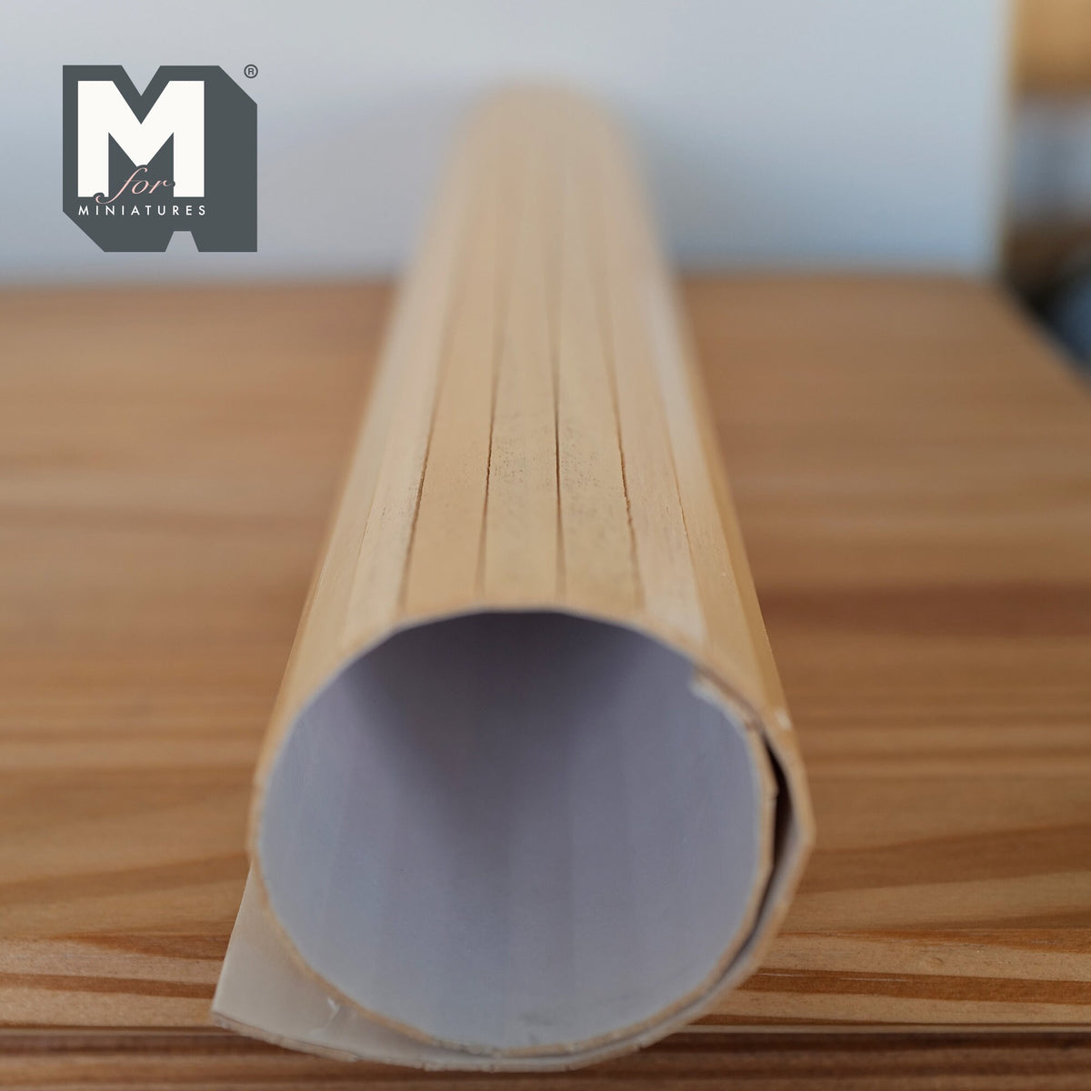 1:12 Scale Miniature Hardwood Floor Strips, Peel and Stick Flooring Sheet, Cut to Length, 16-15/16 x 11-3/8 inch