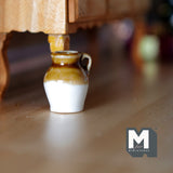 Dollhouse Supplies Ceramic Jug with Handle 1:12 Scale Miniature Kitchenware Decoration - B098