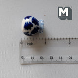 Dollhouse Miniature Ceramic Vase 1:12 Scale Garden Accessories Flower Planter Pot (blue) - B088